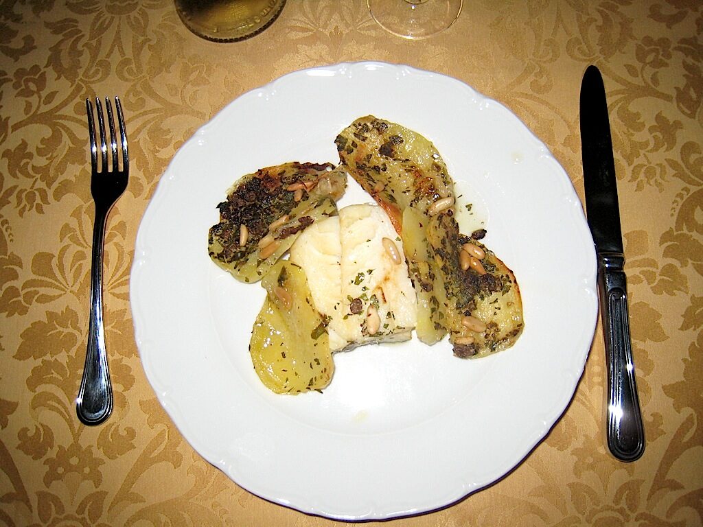 Baccalà al verde con patate
